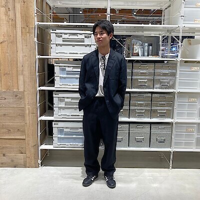 紳士 リネン洗いざらしテーパードパンツ | 無印良品